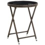 Juego de Bistro de Jardín de 3 Piezas con Cojines Marrón de Poliratán by , Garden chairs - Ref: Foro24-3334963, Price: 170,27...