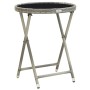 Conjunto de Bistro de Jardín de 3 Piezas con Cojines Gris de Poliratán by , Garden chairs - Ref: Foro24-3334964, Price: 167,6...
