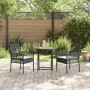 Set de Bistro de Jardín de 3 Piezas con Cojines Ratané Negro von , Gartenstühle - Ref: Foro24-3334967, Preis: 164,04 €, Rabat...