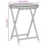 Set de Bistro de Jardín de 3 Piezas con Cojines Gris de Poliratán by , Garden chairs - Ref: Foro24-3334968, Price: 163,16 €, ...