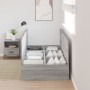 Cama con almacenamiento Marco Gris Sonoma 80x200 cm by , Beds and slatted bases - Ref: Foro24-3335338, Price: 183,47 €, Disco...