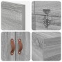 Cama con almacenamiento Marco Gris Sonoma 80x200 cm by , Beds and slatted bases - Ref: Foro24-3335338, Price: 183,47 €, Disco...