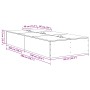 Cama de Almacenamiento Rústica Roble 80x200 cm von , Betten und Lattenroste - Ref: Foro24-3335340, Preis: 178,37 €, Rabatt: %