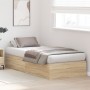 Cama de Almacenamiento en Roble Sonoma 90x200 cm by , Beds and slatted bases - Ref: Foro24-3335343, Price: 192,56 €, Discount: %