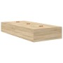 Cama de Almacenamiento en Roble Sonoma 90x200 cm by , Beds and slatted bases - Ref: Foro24-3335343, Price: 192,56 €, Discount: %