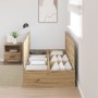 Estructura de Cama de Almacenamiento Roble Artesano 90x200 cm by , Beds and slatted bases - Ref: Foro24-3335348, Price: 192,3...