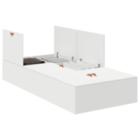Estructura de cama de almacenamiento Blanca 100x200 cm von , Betten und Lattenroste - Ref: Foro24-3335349, Preis: 221,49 €, R...