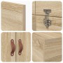Estructura de cama de almacenamiento Roble Sonoma 100x200 cm by , Beds and slatted bases - Ref: Foro24-3335351, Price: 206,90...