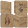 Estructura de Cama de Almacenamiento Roble Artesanal 100x200 cm by , Beds and slatted bases - Ref: Foro24-3335356, Price: 204...