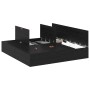 Base de cama de almacenamiento de roble negro 200x200 cm by , Beds and slatted bases - Ref: Foro24-3335358, Price: 435,93 €, ...