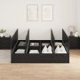 Base de cama de almacenamiento de roble negro 200x200 cm by , Beds and slatted bases - Ref: Foro24-3335358, Price: 435,93 €, ...