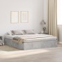 Estructura de Cama de Almacenamiento Gris Concreto 200x200 cm by , Beds and slatted bases - Ref: Foro24-3335360, Price: 417,1...