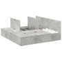 Estructura de Cama de Almacenamiento Gris Concreto 200x200 cm by , Beds and slatted bases - Ref: Foro24-3335360, Price: 417,1...