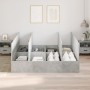 Estructura de Cama de Almacenamiento Gris Concreto 200x200 cm by , Beds and slatted bases - Ref: Foro24-3335360, Price: 417,1...