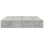 Estructura de Cama de Almacenamiento Gris Concreto 200x200 cm by , Beds and slatted bases - Ref: Foro24-3335360, Price: 417,1...