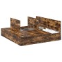 Cama con almacenamiento de Roble Ahumado 200x200 cm by , Beds and slatted bases - Ref: Foro24-3335361, Price: 413,24 €, Disco...