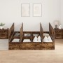 Cama con almacenamiento de Roble Ahumado 200x200 cm by , Beds and slatted bases - Ref: Foro24-3335361, Price: 413,24 €, Disco...