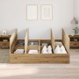 Base de Cama de Almacenamiento en Roble Artisan 200x200 cm by , Beds and slatted bases - Ref: Foro24-3335364, Price: 413,24 €...