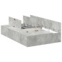 Estructura de cama Gris concreto Concreto Individual Robusta