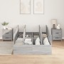 Estructura de Cama de Almacenamiento Gris Sonoma 120x200 cm by , Beds and slatted bases - Ref: Foro24-3335370, Price: 310,38 ...