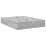 Estructura de Cama de Almacenamiento Gris Sonoma 140x200 cm by , Beds and slatted bases - Ref: Foro24-3335378, Price: 329,42 ...