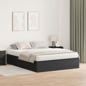 Estructura de Cama de Almacenamiento Negro Roble 150x200 cm von , Betten und Lattenroste - Ref: Foro24-3335382, Preis: 435,54...