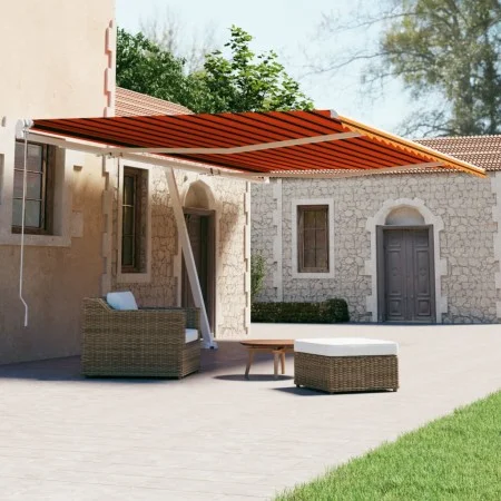Orange and brown automatic standing awning 600x300 cm by vidaXL, Awnings - Ref: Foro24-3069610, Price: 633,63 €, Discount: %