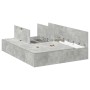 Estructura de Cama de Almacenamiento Gris Concreto 150x200 cm by , Beds and slatted bases - Ref: Foro24-3335384, Price: 384,7...