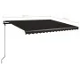 Ausziehbare manuelle Fußmarkise Anthrazitgrau 400x350 cm von vidaXL, Markisen - Ref: Foro24-3069819, Preis: 454,80 €, Rabatt: %