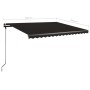 Ausziehbare manuelle Fußmarkise Anthrazitgrau 400x350 cm von vidaXL, Markisen - Ref: Foro24-3069819, Preis: 478,64 €, Rabatt: %