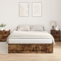 Estructura de Cama de Almacenamiento Roble Ahumado 150x200 cm by , Beds and slatted bases - Ref: Foro24-3335385, Price: 385,2...