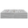 Armazón de cama Gris Sonoma Tablero de partículas Queen by , Beds and slatted bases - Ref: Foro24-3335386, Price: 395,61 €, D...