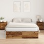 Estructura de Cama de Almacenamiento Madera Vieja 150x200 cm by , Beds and slatted bases - Ref: Foro24-3335387, Price: 388,92...