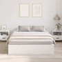 Marco de Cama Blanco MDF Doble Estándar Cama con Almacenamiento by , Beds and slatted bases - Ref: Foro24-3335389, Price: 362...
