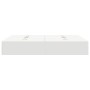 Marco de Cama Blanco MDF Doble Estándar Cama con Almacenamiento by , Beds and slatted bases - Ref: Foro24-3335389, Price: 362...