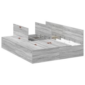 Estructura de Cama de Almacenamiento Gris Sonoma 160x200 cm von , Betten und Lattenroste - Ref: Foro24-3335394, Preis: 382,70...