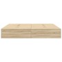 Estructura de Cama de Almacenamiento Sonoma Oak 180x200 cm by , Beds and slatted bases - Ref: Foro24-3335399, Price: 402,85 €...