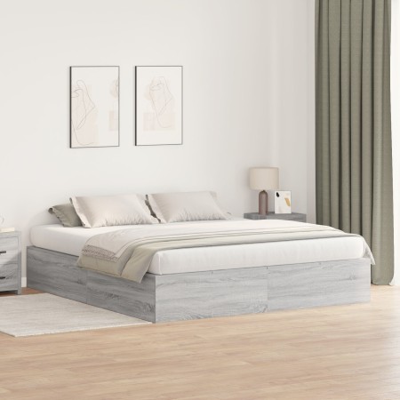 Estructura de Cama de Almacenamiento Gris Sonoma 180x200 cm by , Beds and slatted bases - Ref: Foro24-3335402, Price: 410,76 ...