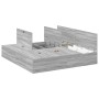 Estructura de Cama de Almacenamiento Gris Sonoma 180x200 cm by , Beds and slatted bases - Ref: Foro24-3335402, Price: 410,76 ...