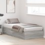 Estructura de Cama de Almacenamiento Gris Sonoma 90x190 cm by , Beds and slatted bases - Ref: Foro24-3335410, Price: 193,81 €...