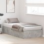 Marco de Cama Gris Concreto Madera Resistente Duradero by , Beds and slatted bases - Ref: Foro24-3335416, Price: 161,75 €, Di...