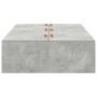 Marco de Cama Gris Concreto Madera Resistente Duradero by , Beds and slatted bases - Ref: Foro24-3335416, Price: 161,75 €, Di...