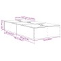Marco de Cama Gris Concreto Madera Resistente Duradero by , Beds and slatted bases - Ref: Foro24-3335416, Price: 161,75 €, Di...