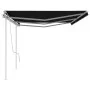 Manual retractable awning with anthracite gray poles 6x3.5 m by vidaXL, Awnings - Ref: Foro24-3070079, Price: 702,28 €, Disco...