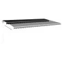 Manual retractable awning with anthracite gray poles 6x3.5 m by vidaXL, Awnings - Ref: Foro24-3070079, Price: 702,28 €, Disco...