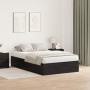 Cama con Almacenamiento Roble Negro Madera Doble Estándar by , Beds and slatted bases - Ref: Foro24-3335422, Price: 308,33 €,...
