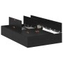 Cama con Almacenamiento Roble Negro Madera Doble Estándar by , Beds and slatted bases - Ref: Foro24-3335422, Price: 308,33 €,...