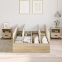 Estructura de Cama de Almacenamiento en Roble Sonoma 120x190 cm by , Beds and slatted bases - Ref: Foro24-3335423, Price: 292...