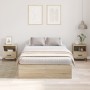 Estructura de Cama de Almacenamiento en Roble Sonoma 120x190 cm by , Beds and slatted bases - Ref: Foro24-3335423, Price: 292...