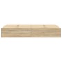 Estructura de Cama de Almacenamiento en Roble Sonoma 120x190 cm by , Beds and slatted bases - Ref: Foro24-3335423, Price: 292...